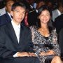 Le nouveau maire de Tana, Andry TGV et sa femme, attentifs au discours du (…)